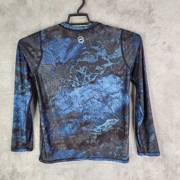 Boys Magellan Reversible T Shirt Realtree Fish Ombre Long Sleeve Crew Neck M - Picture 9 of 12
